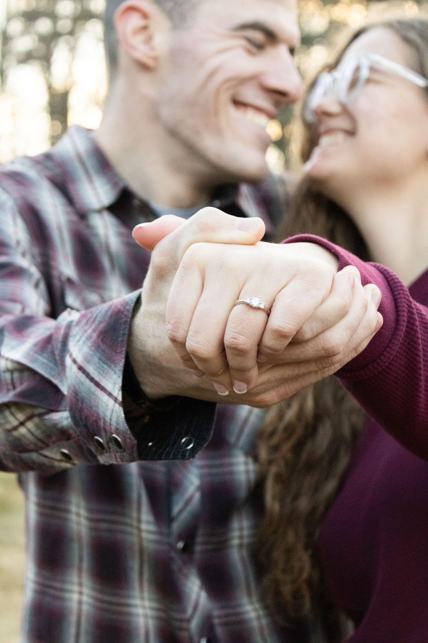 Couples' engagement photos