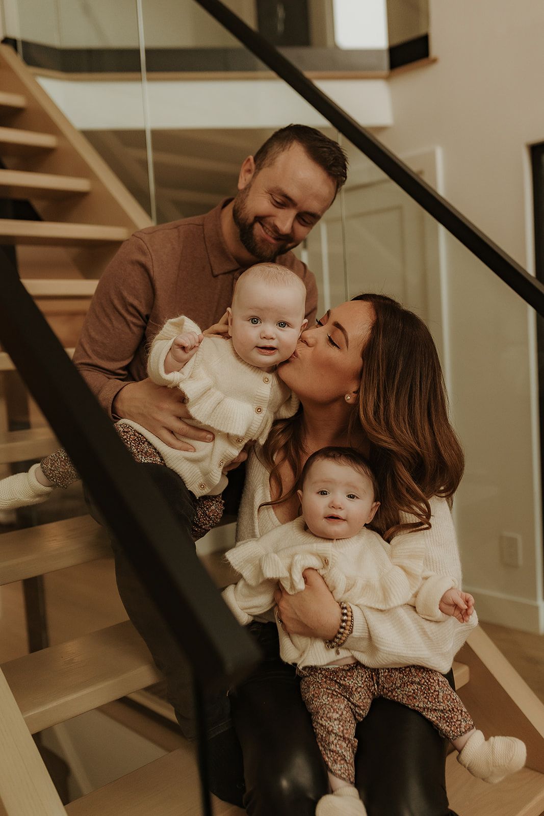 Cozy in home lifestyle family photoshoot