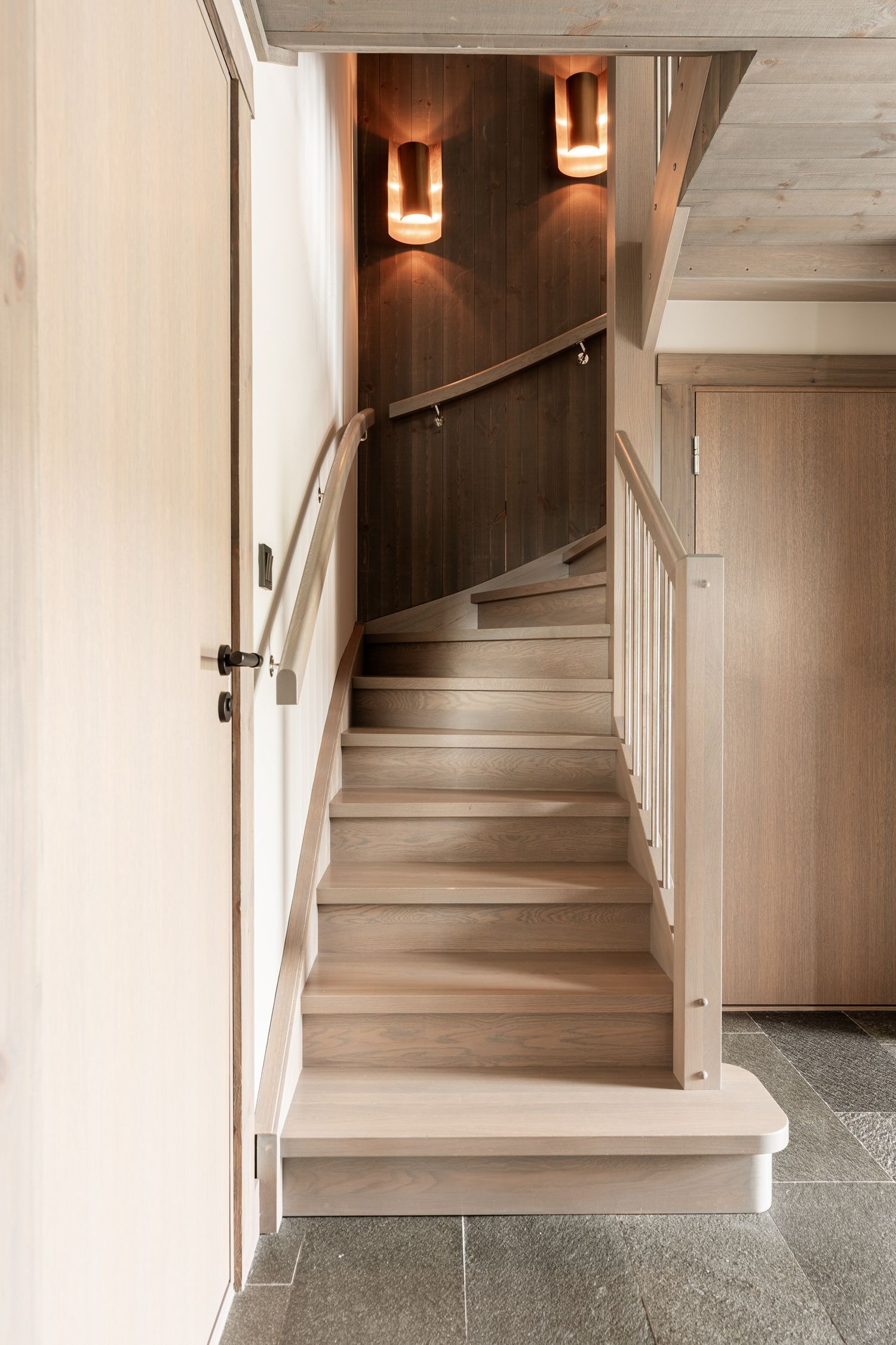 Stairs to the upper floor