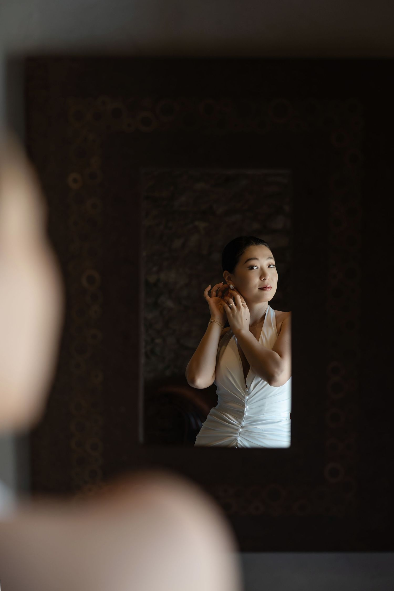 Bride getting ready. Destination wedding in Spain