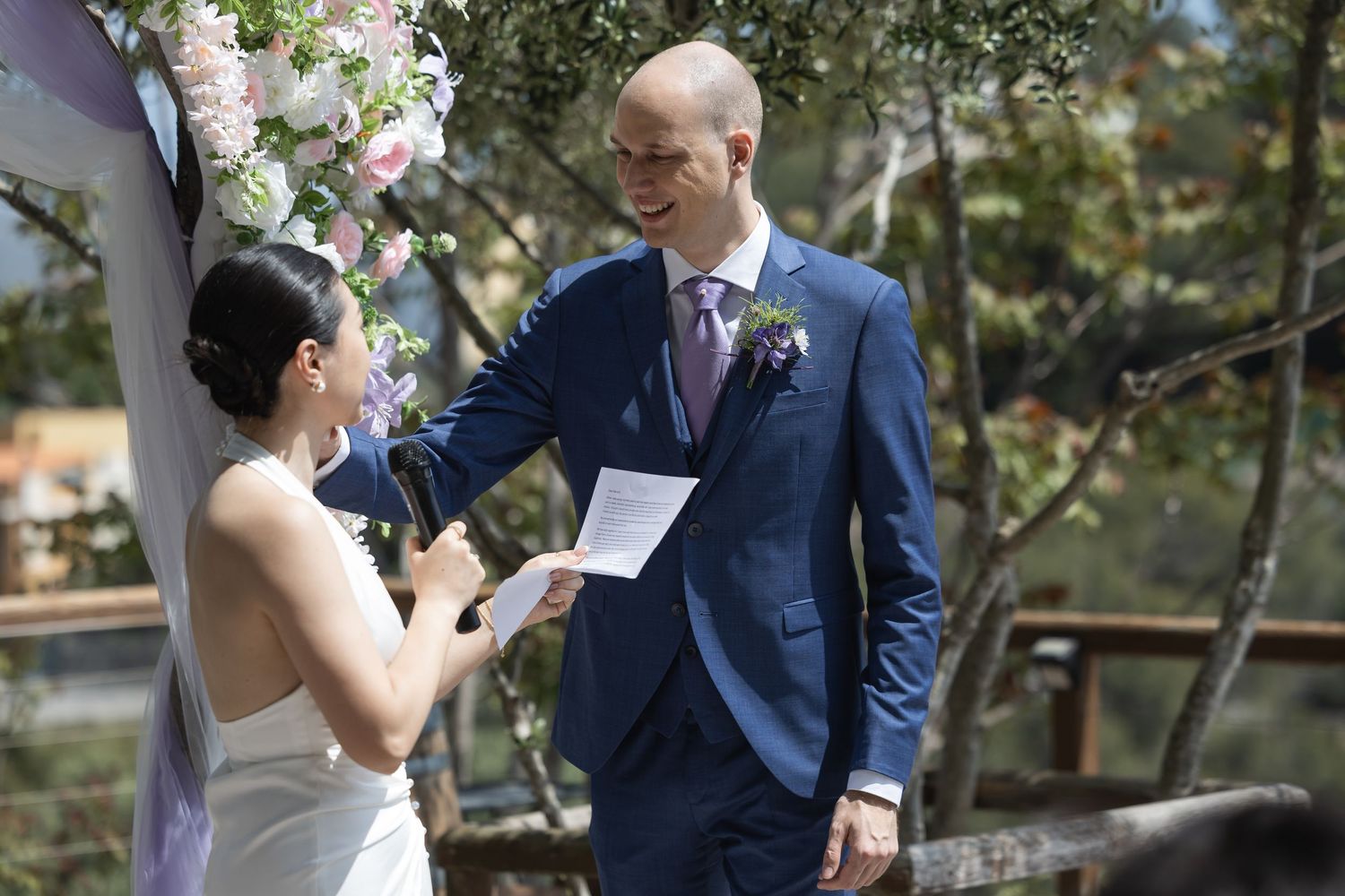 Wedding Ceremony. Outdoor ceremony. Wedding venue in Spain. Almiral de la Font in Sitges
