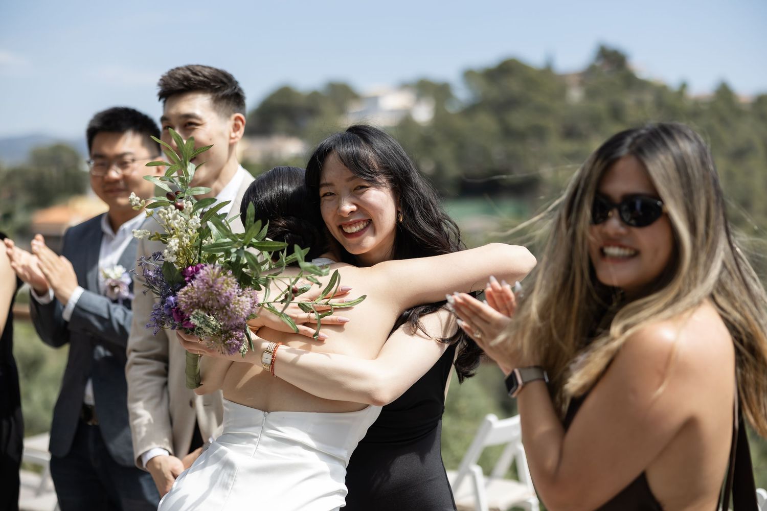 Wedding Ceremony. Outdoor ceremony. Wedding venue in Spain. Almiral de la Font in Sitges