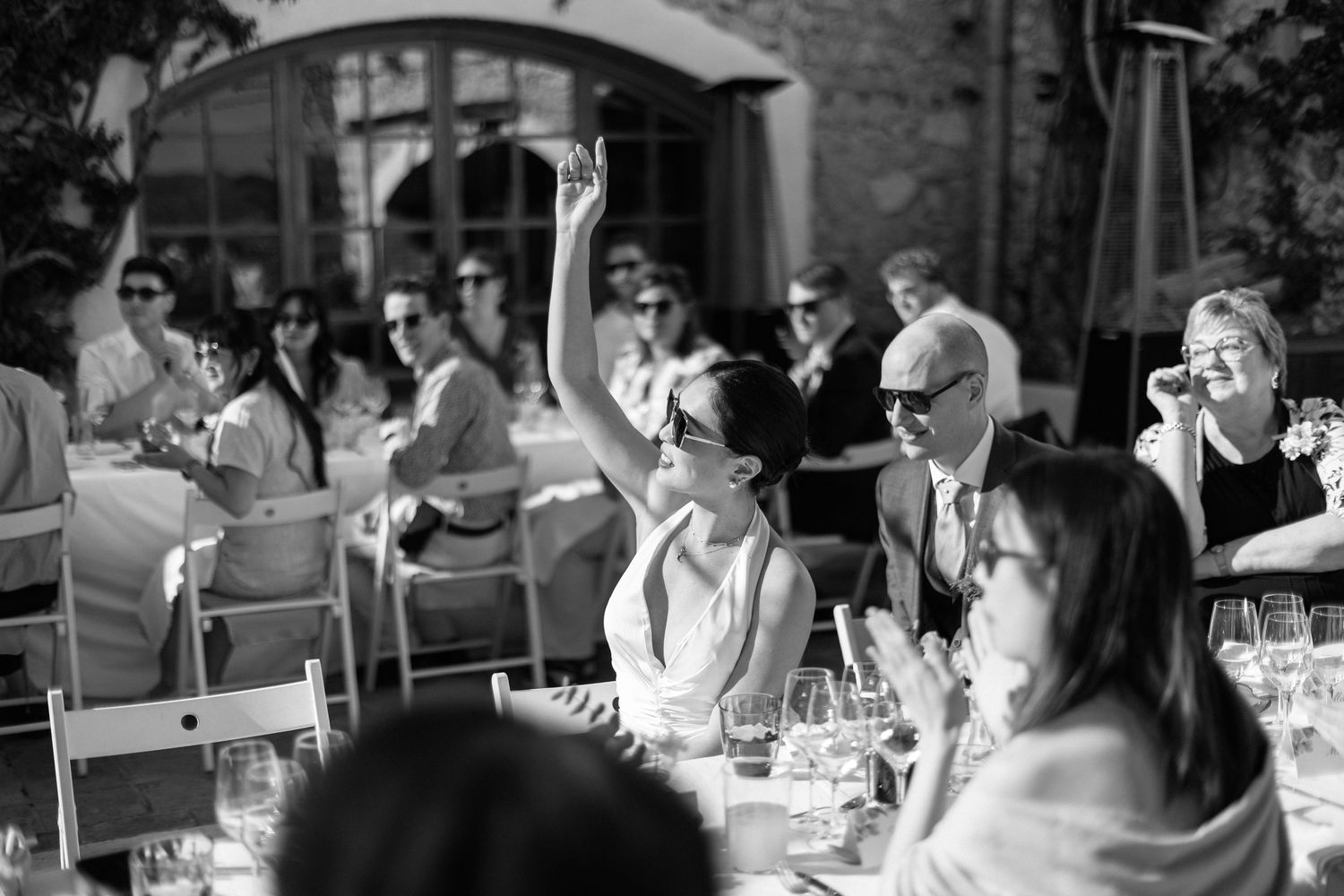 Wedding Dinner. Outdoor Dinner. Wedding venue in Spain. Almiral de la Font in Sitges