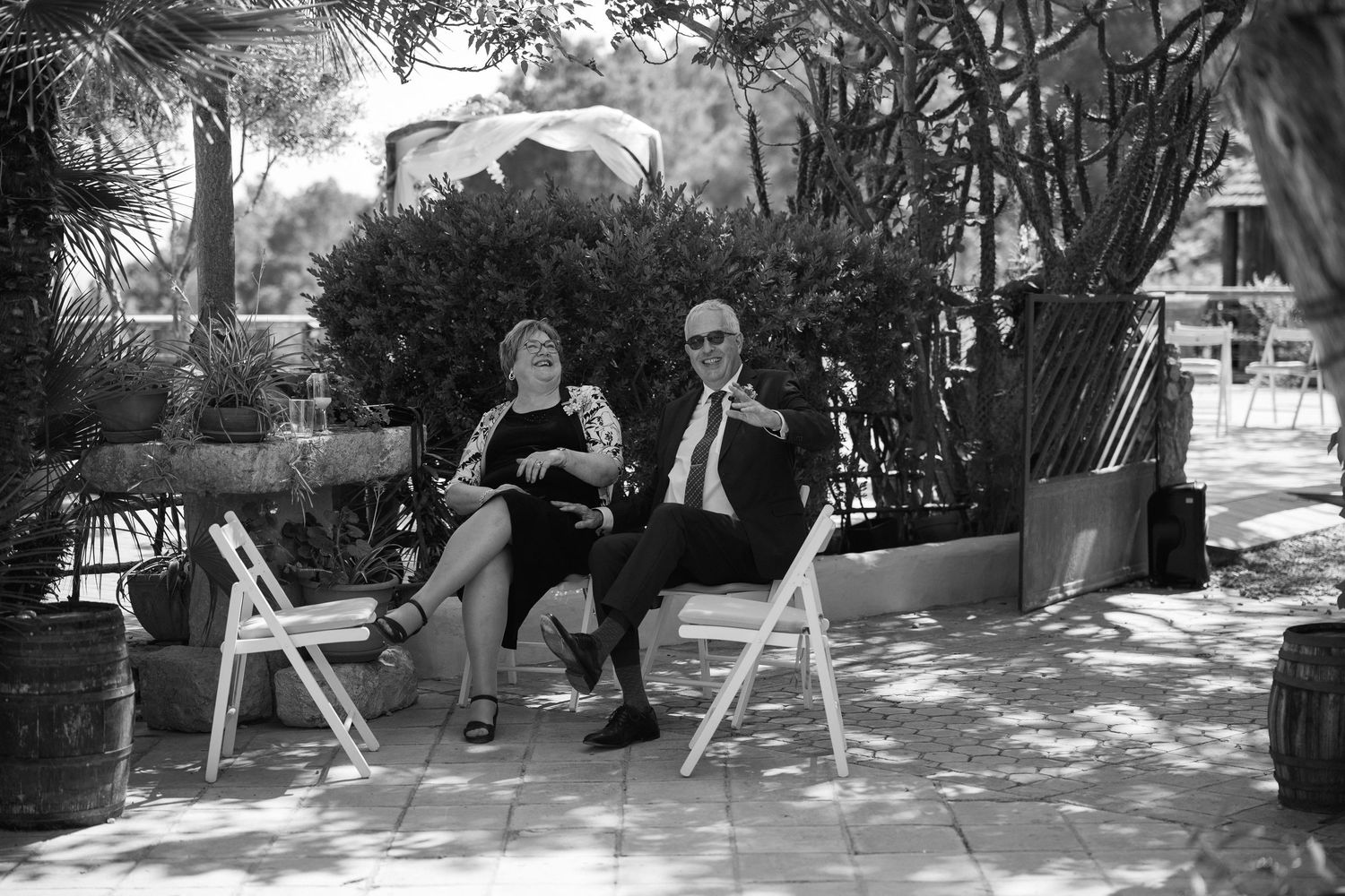 Wedding Ceremony. Outdoor ceremony. Wedding venue in Spain. Almiral de la Font in Sitges