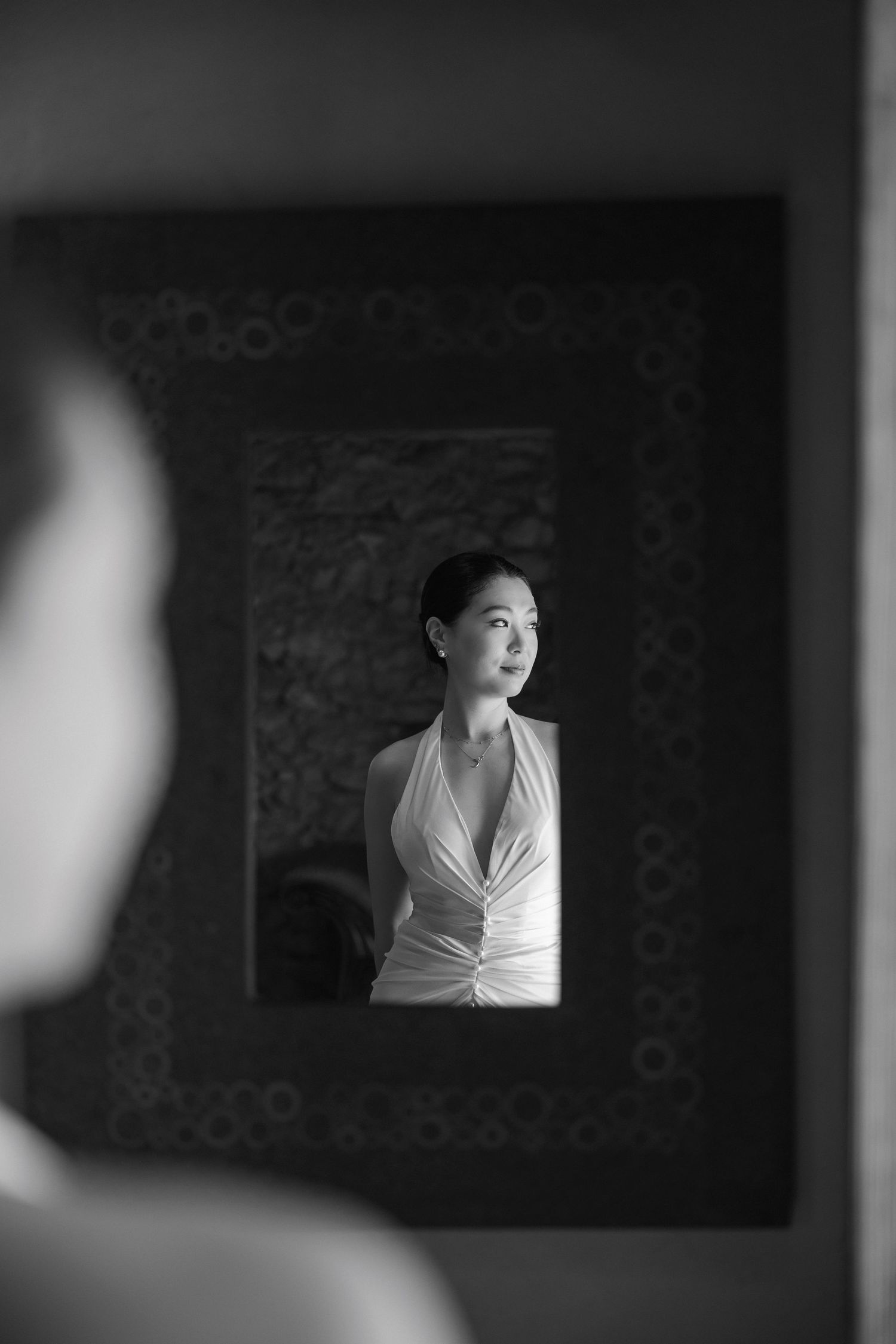 Bride getting ready. Destination wedding in Spain