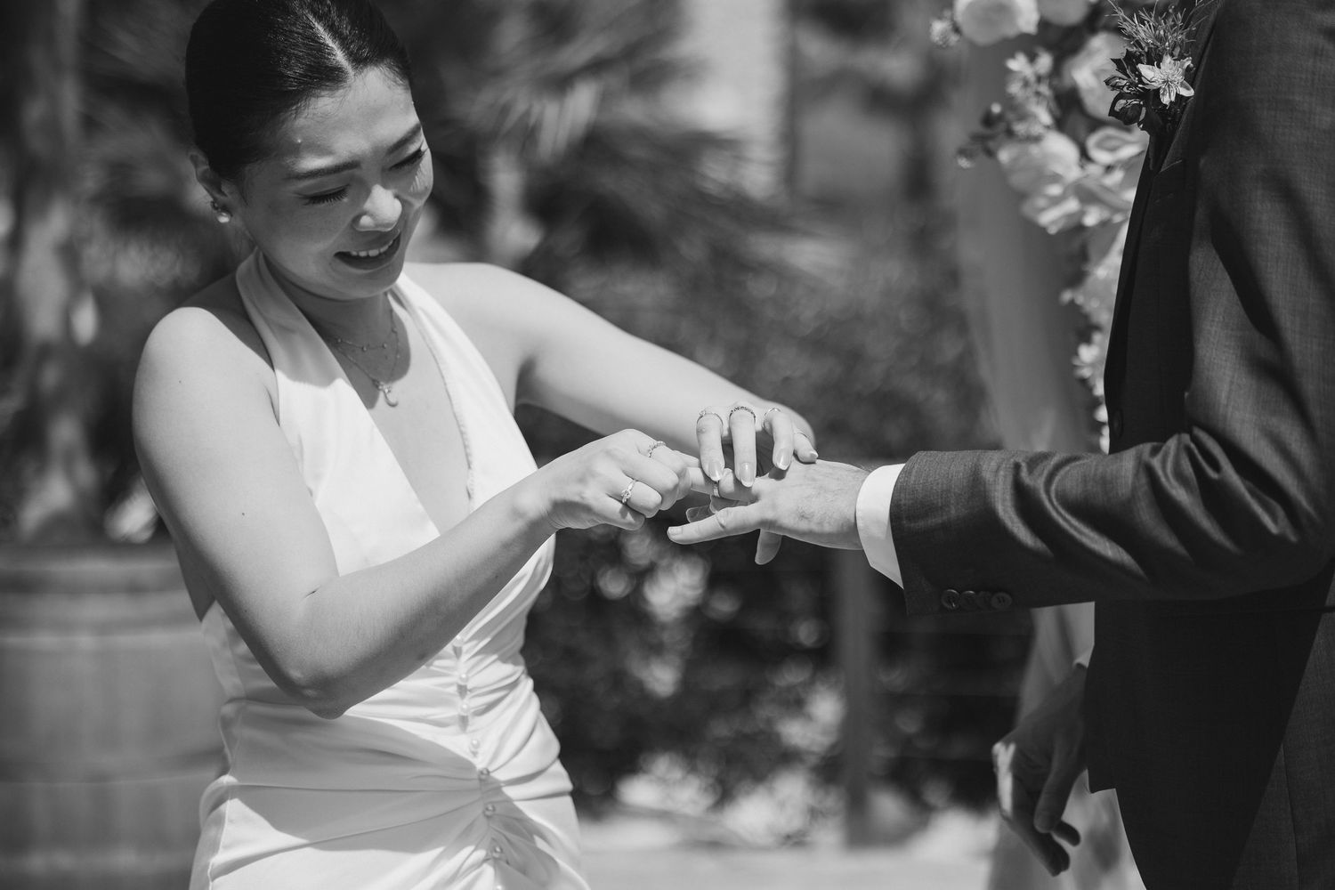 Wedding Ceremony. Outdoor ceremony. Wedding venue in Spain. Almiral de la Font in Sitges