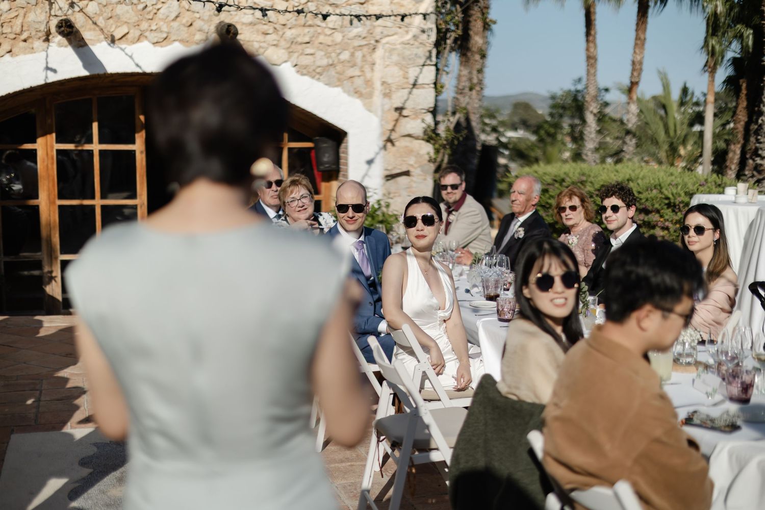 Wedding Dinner. Outdoor Dinner. Wedding venue in Spain. Almiral de la Font in Sitges