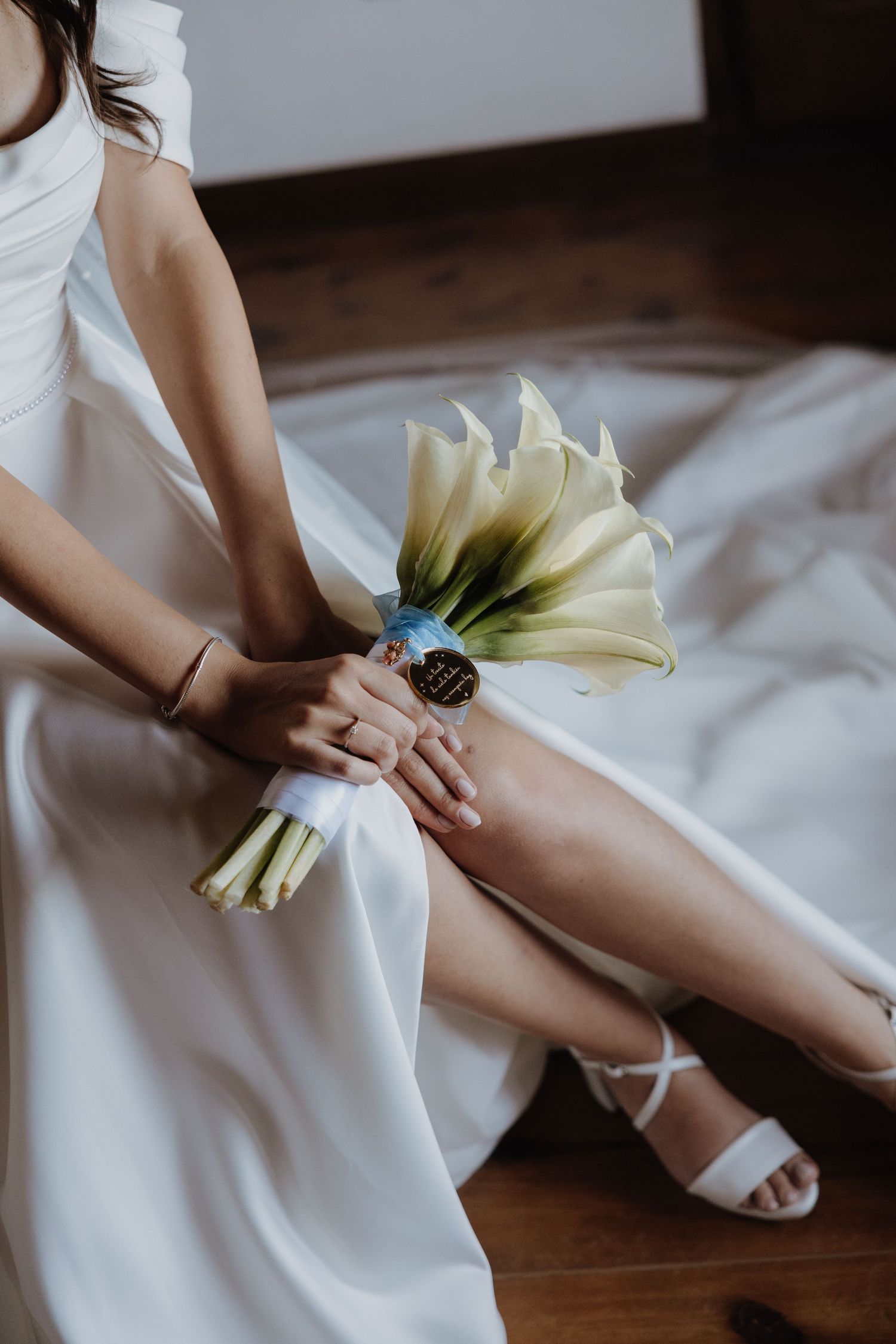 Bride getting ready