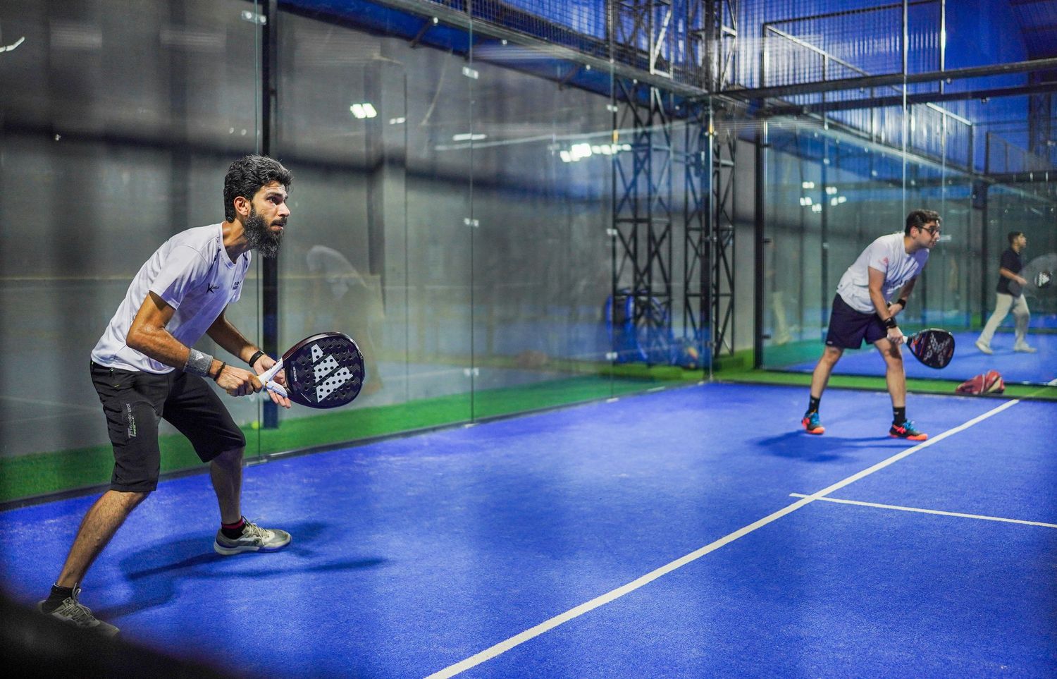 Player ready to hit a ball.
