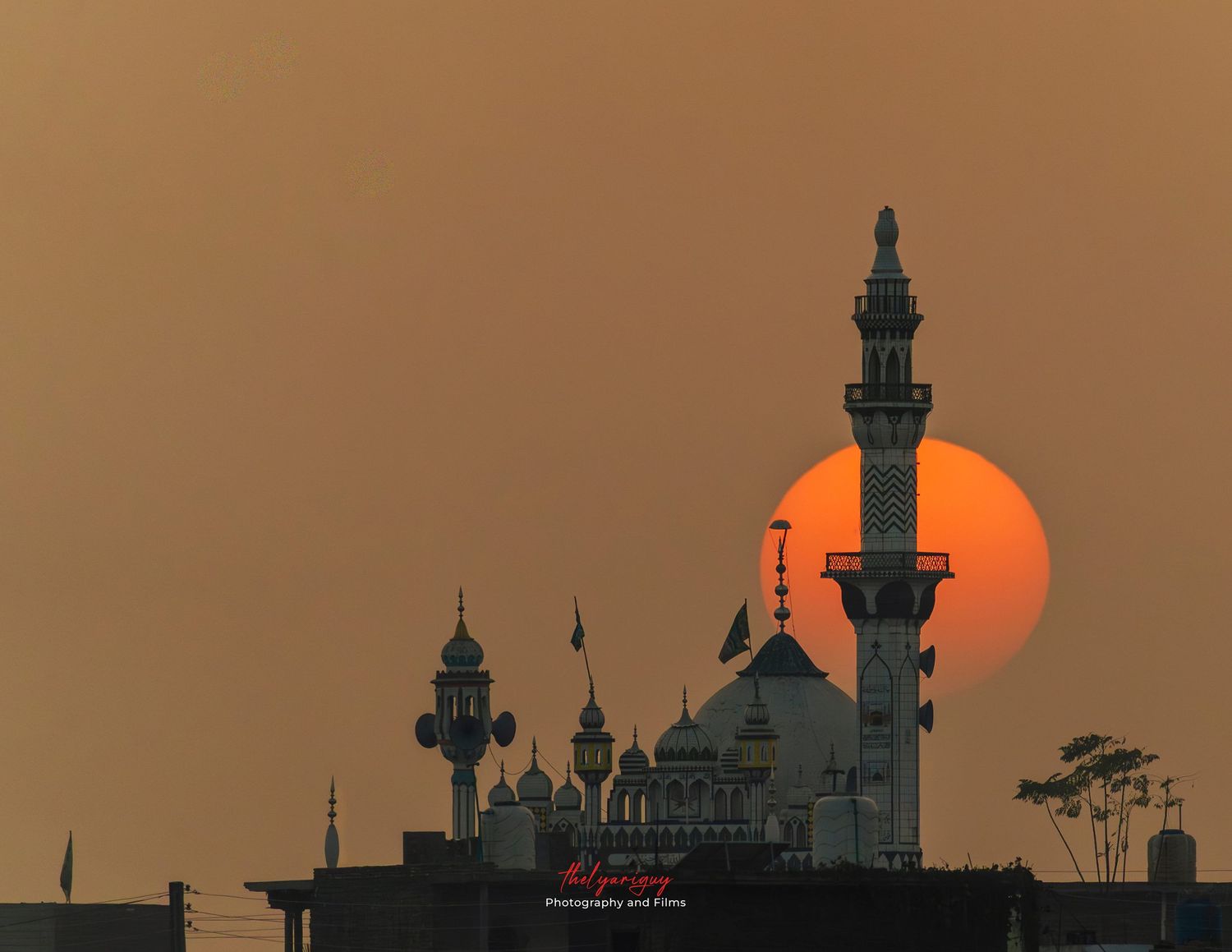 sunset in Punjab.