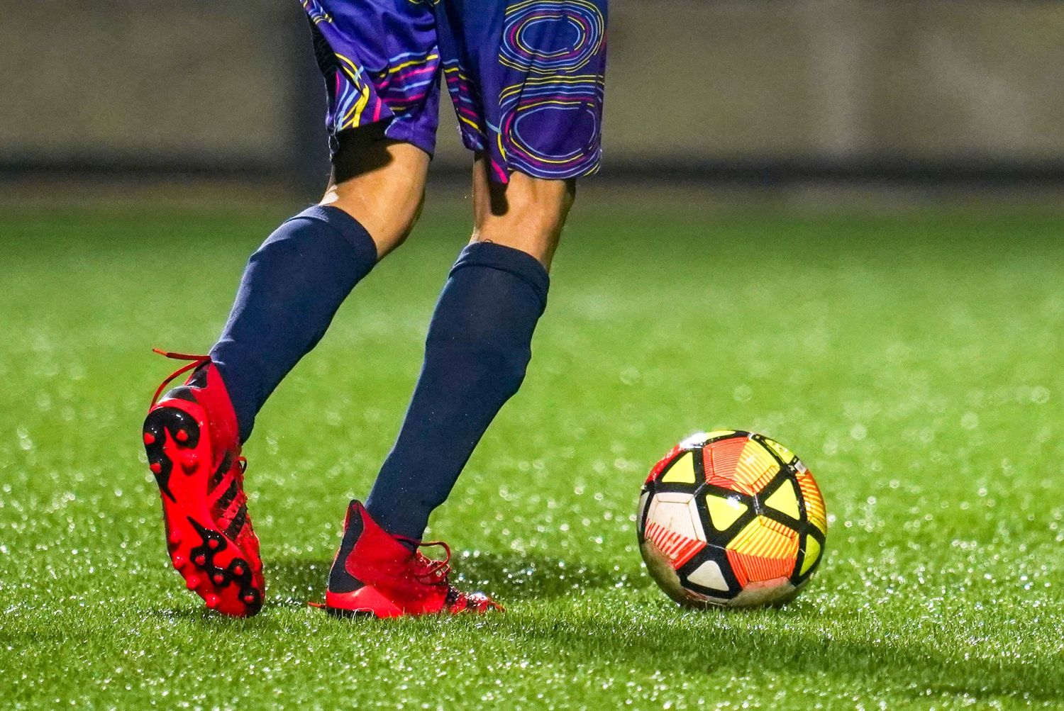 Close up of football