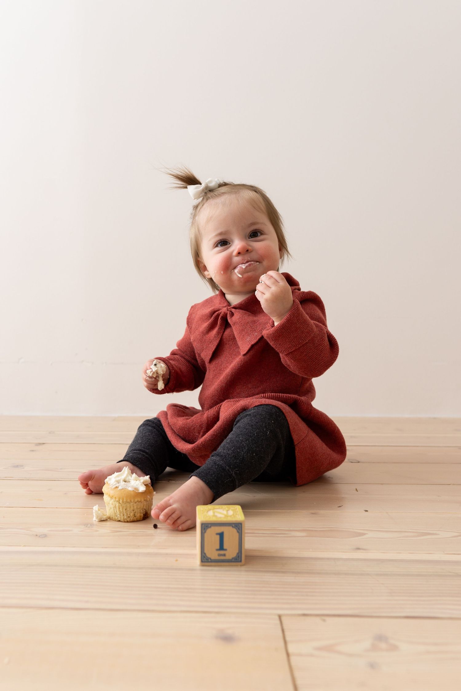 Baby first birthday studio photoshoot in Denver Colorado