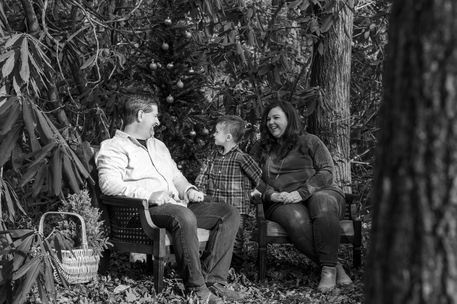 family Christmas portrait