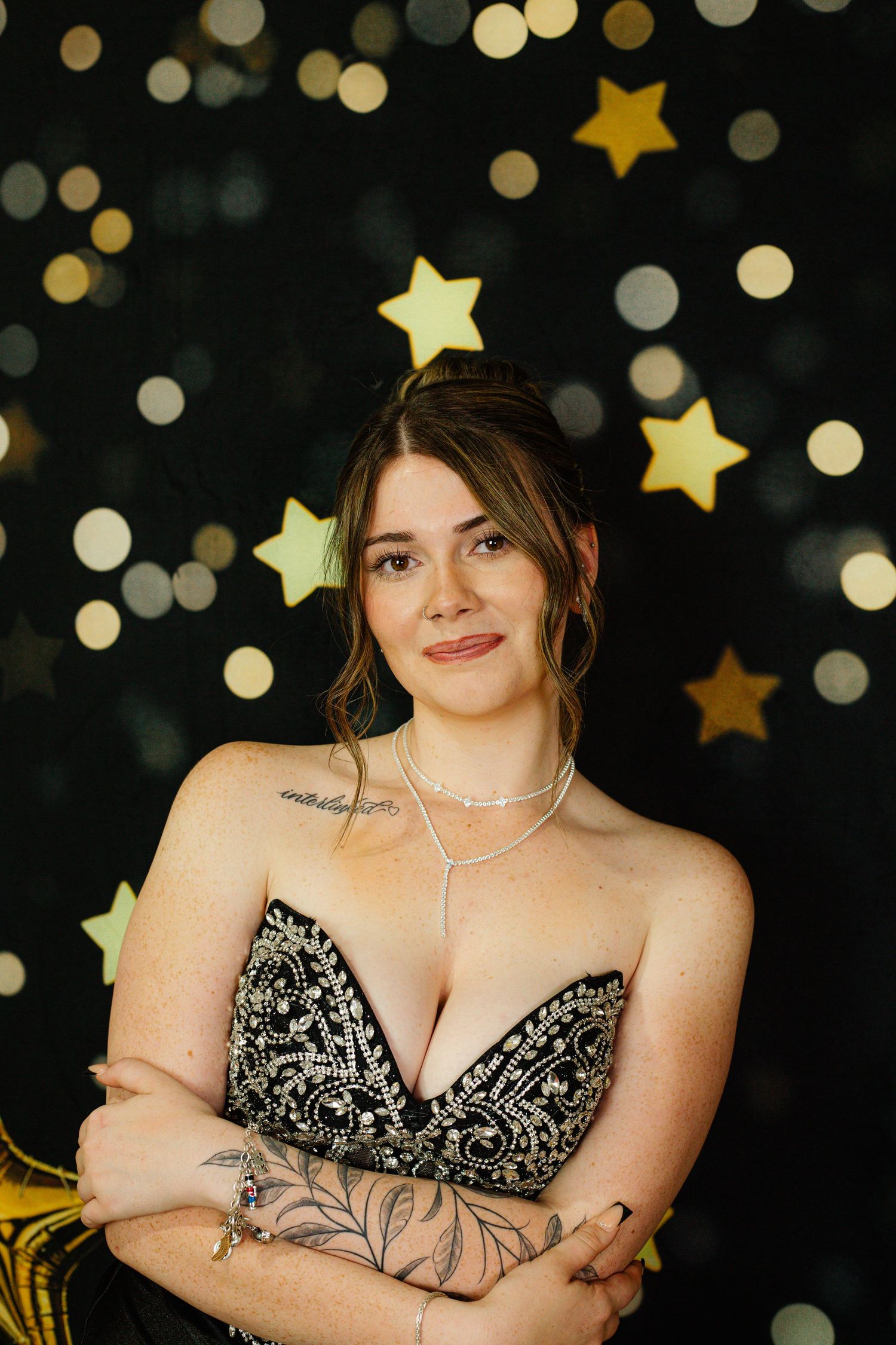 Studio prom portrait