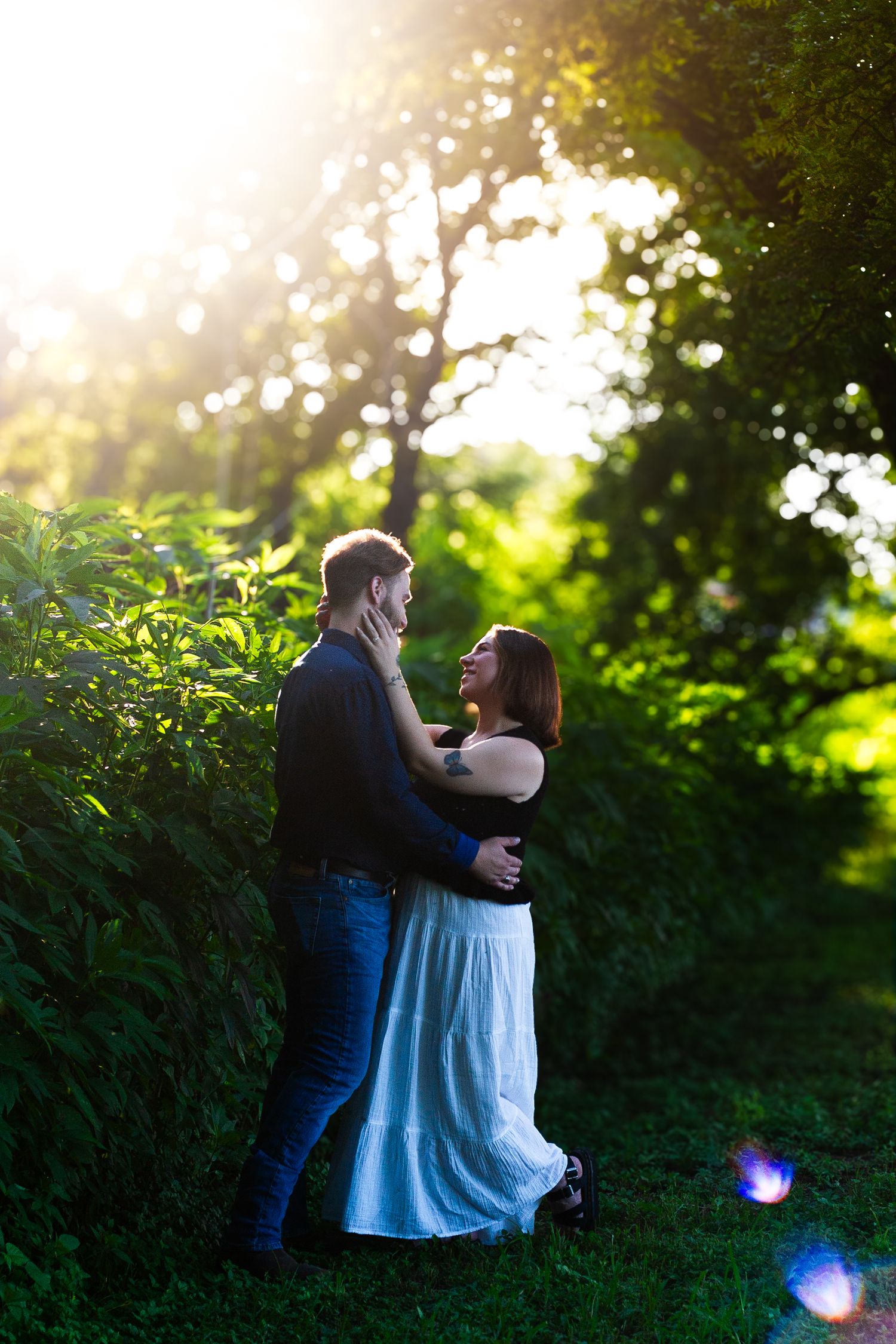 Couple's engagement photo session in Waxahachie, Texas