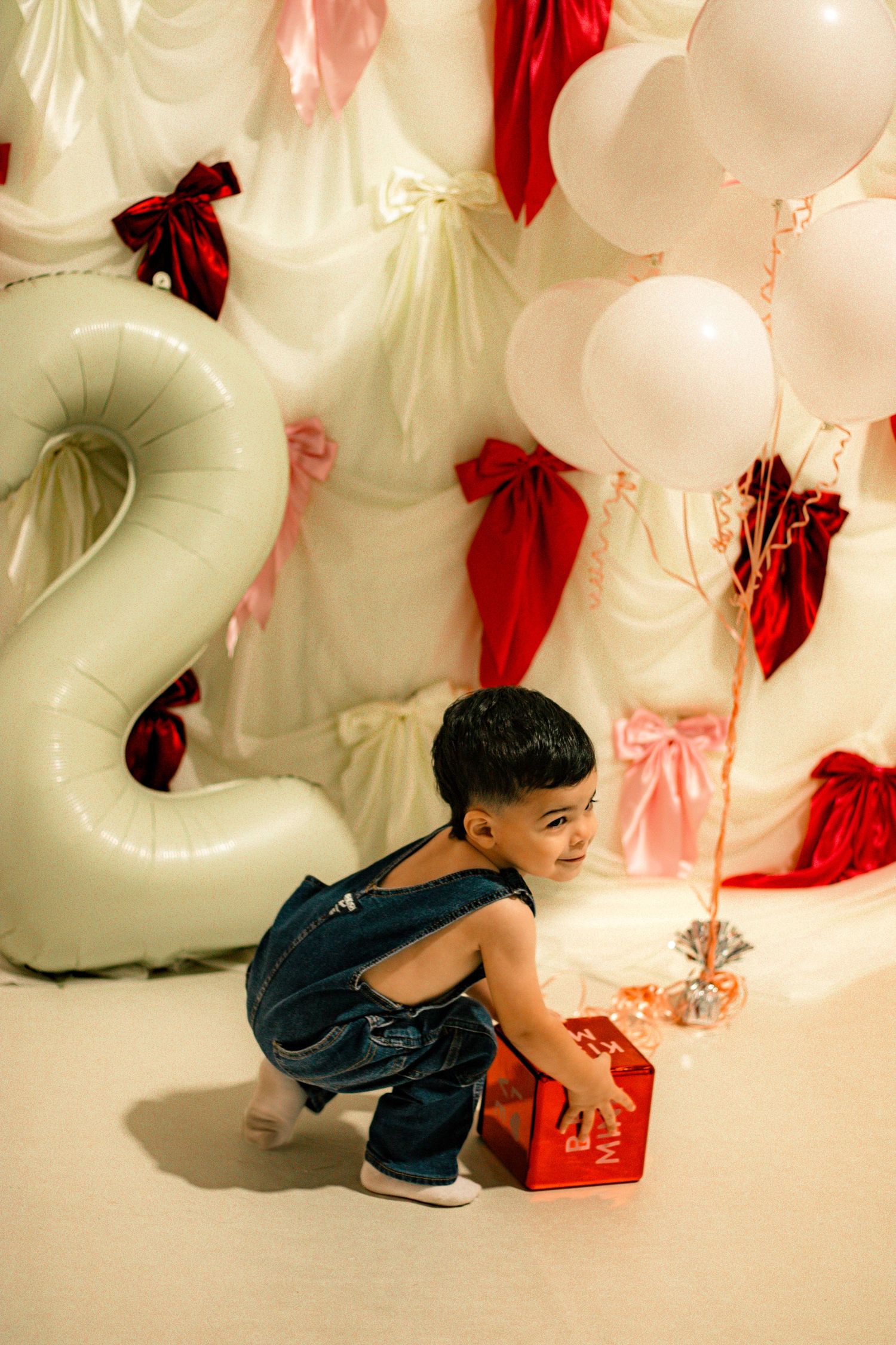 baby's 2nd birthday studio photo shoot in Odessa, TX