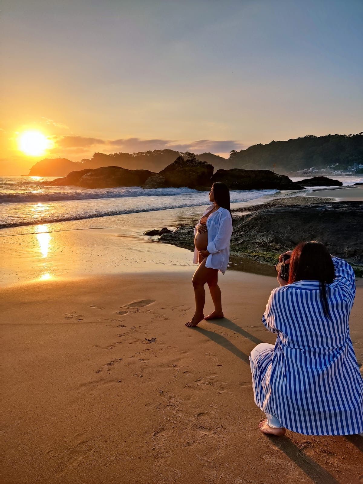 Ensaios antes do sol nascer Gestante