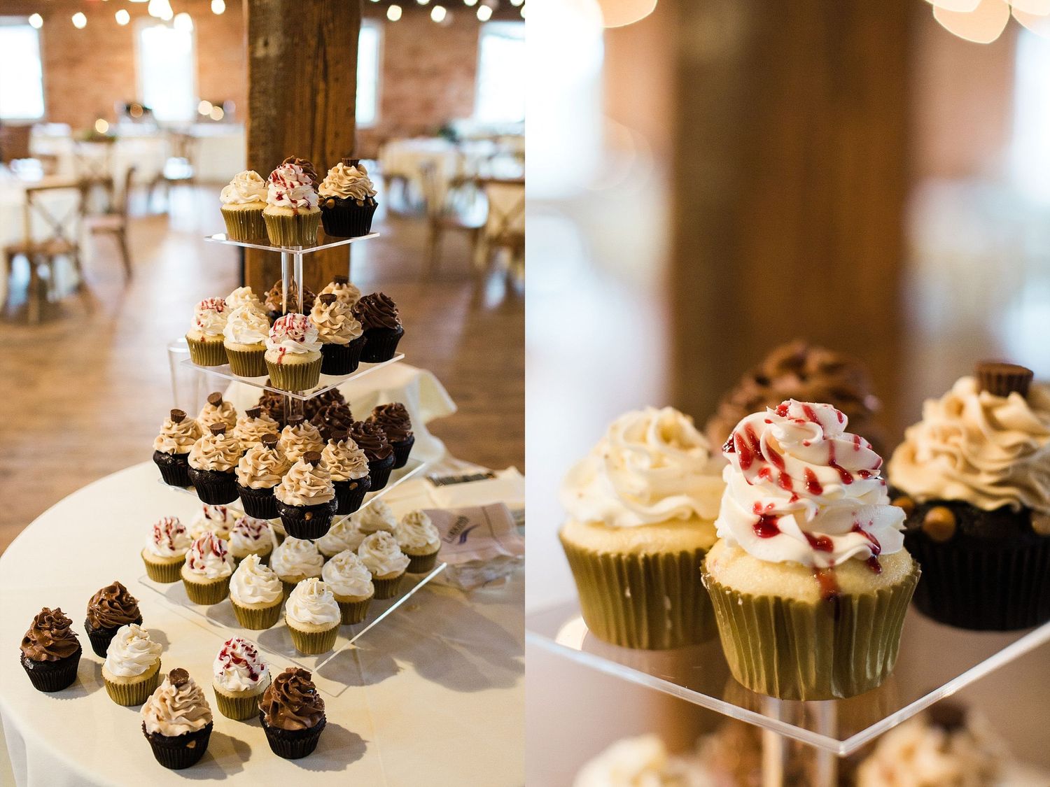 wedding day cupcake bar