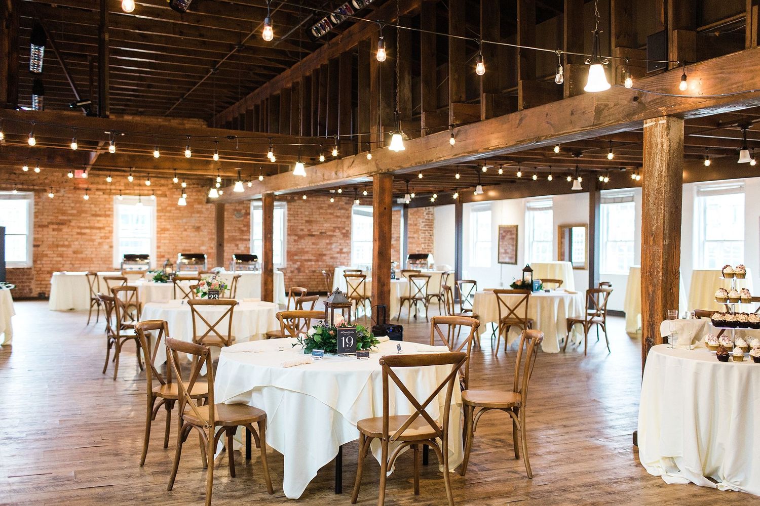 Larkins Cabaret Room reception setup