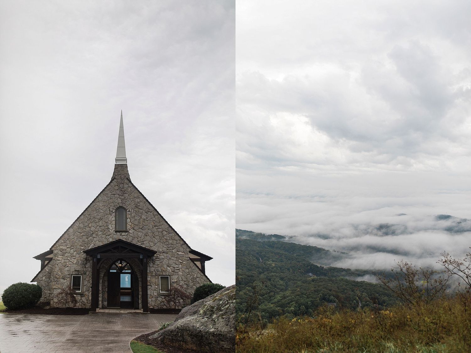 Rainy day at the Cliffs at Glassy Chapel