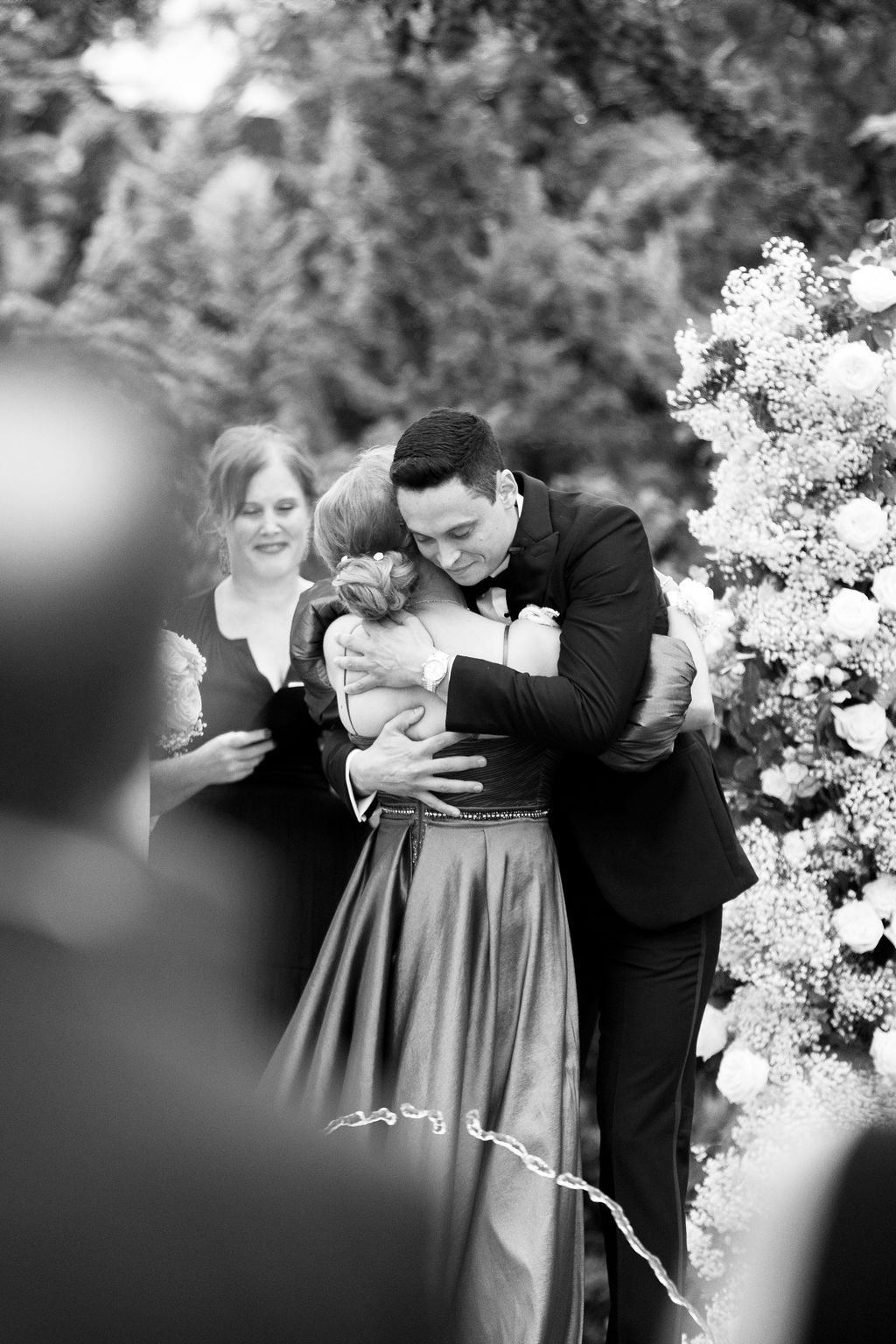 Wedding ceremony at Hotel Domestique Courtyard with Fountain