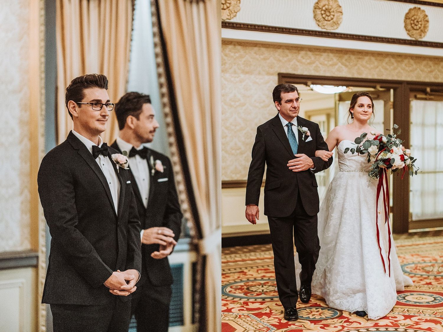 Westin Poinsett Hotel Wedding Ceremony in the Gold Ballroom