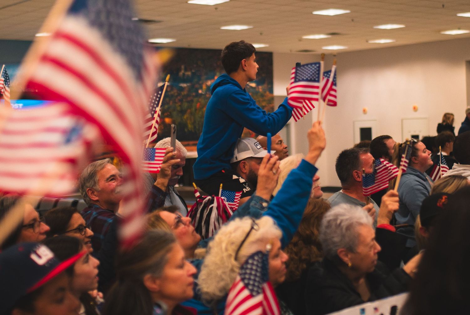 Event photo of veterans celebration at Hudson Valley, patriotic & inclusive storytelling. By Nichole JG Photography.