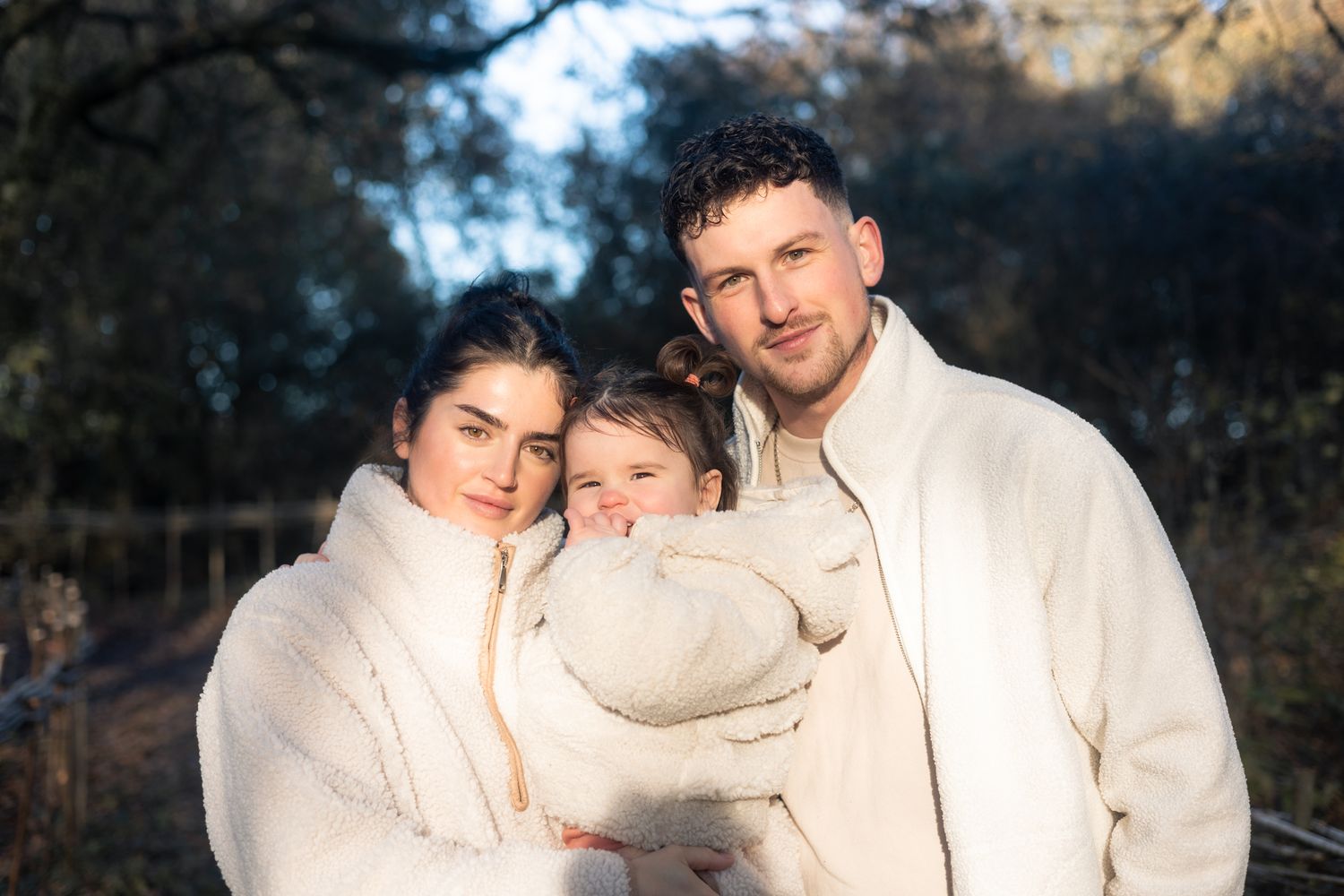 Natural family portrait photographed on location