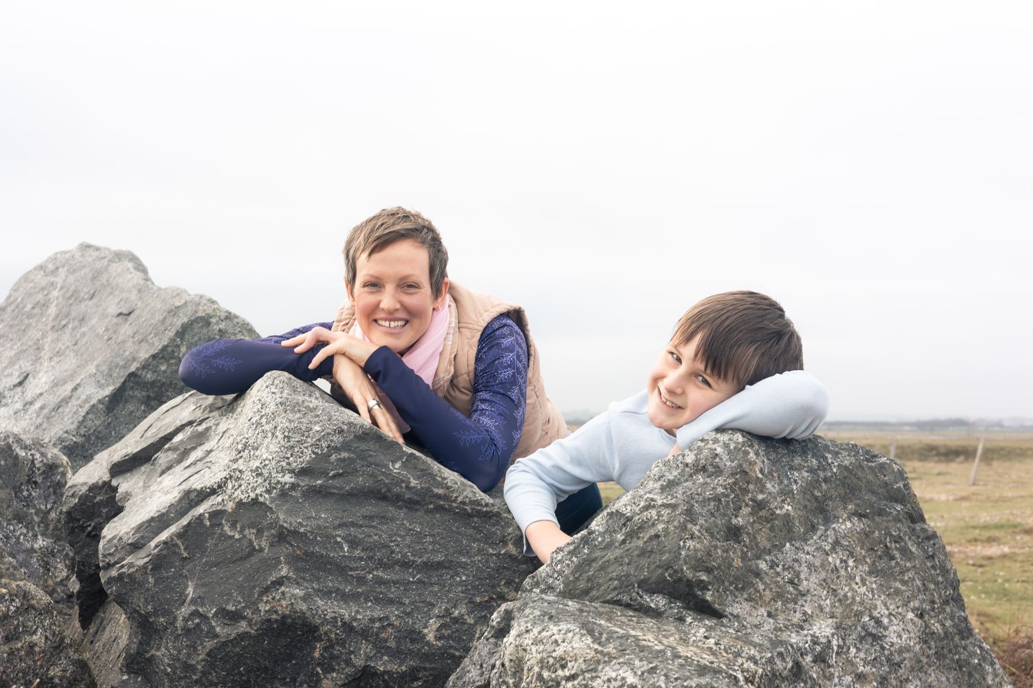 Natural family photography in an outdoor setting