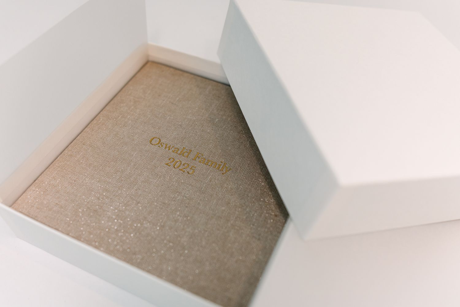 album in the box being opened