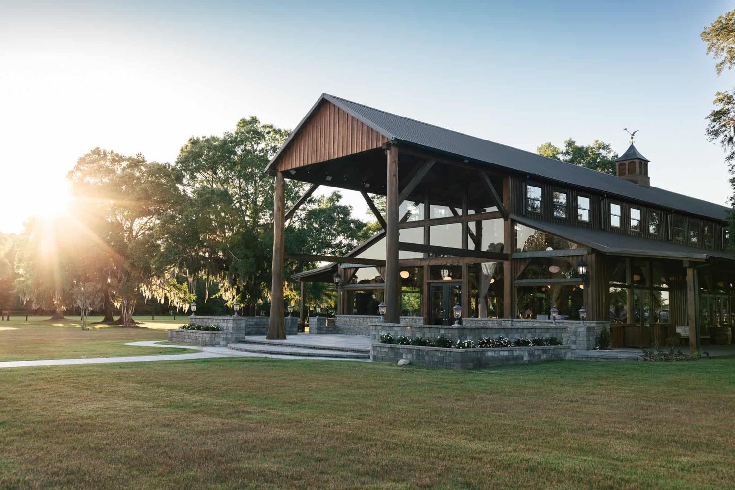 sunsetting at the barn at cottonwood ranch