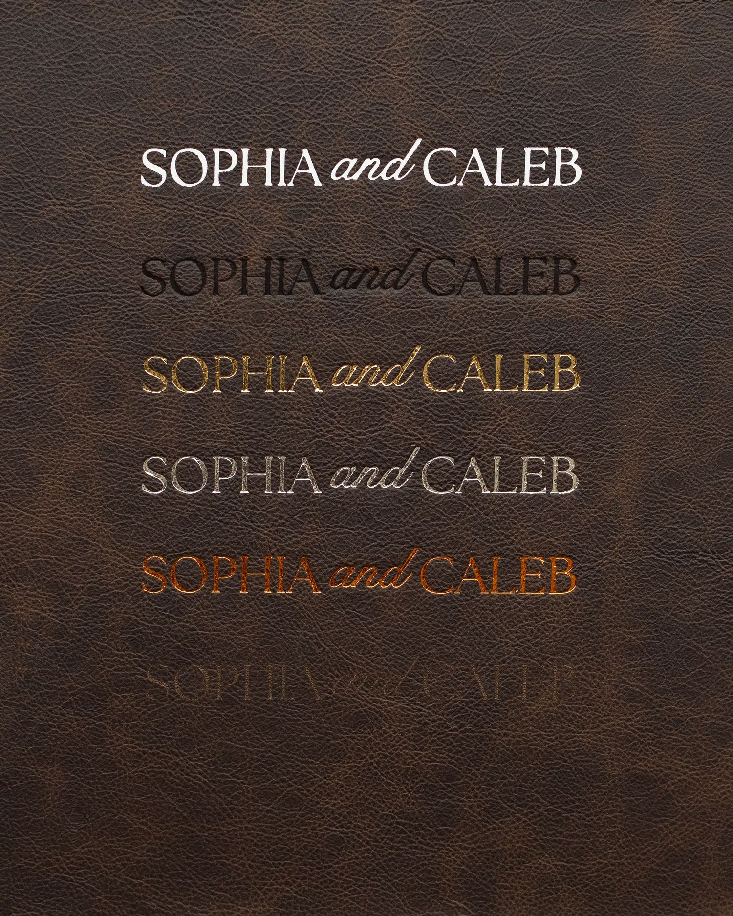 leather album cover driftwood