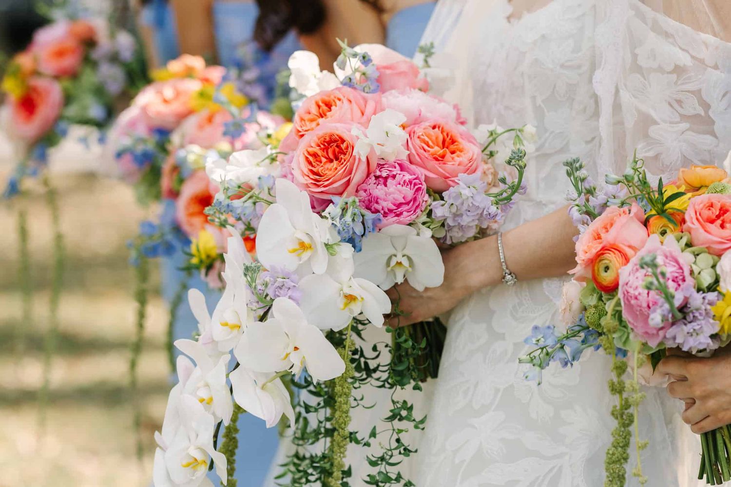 colorful bridal bouquet