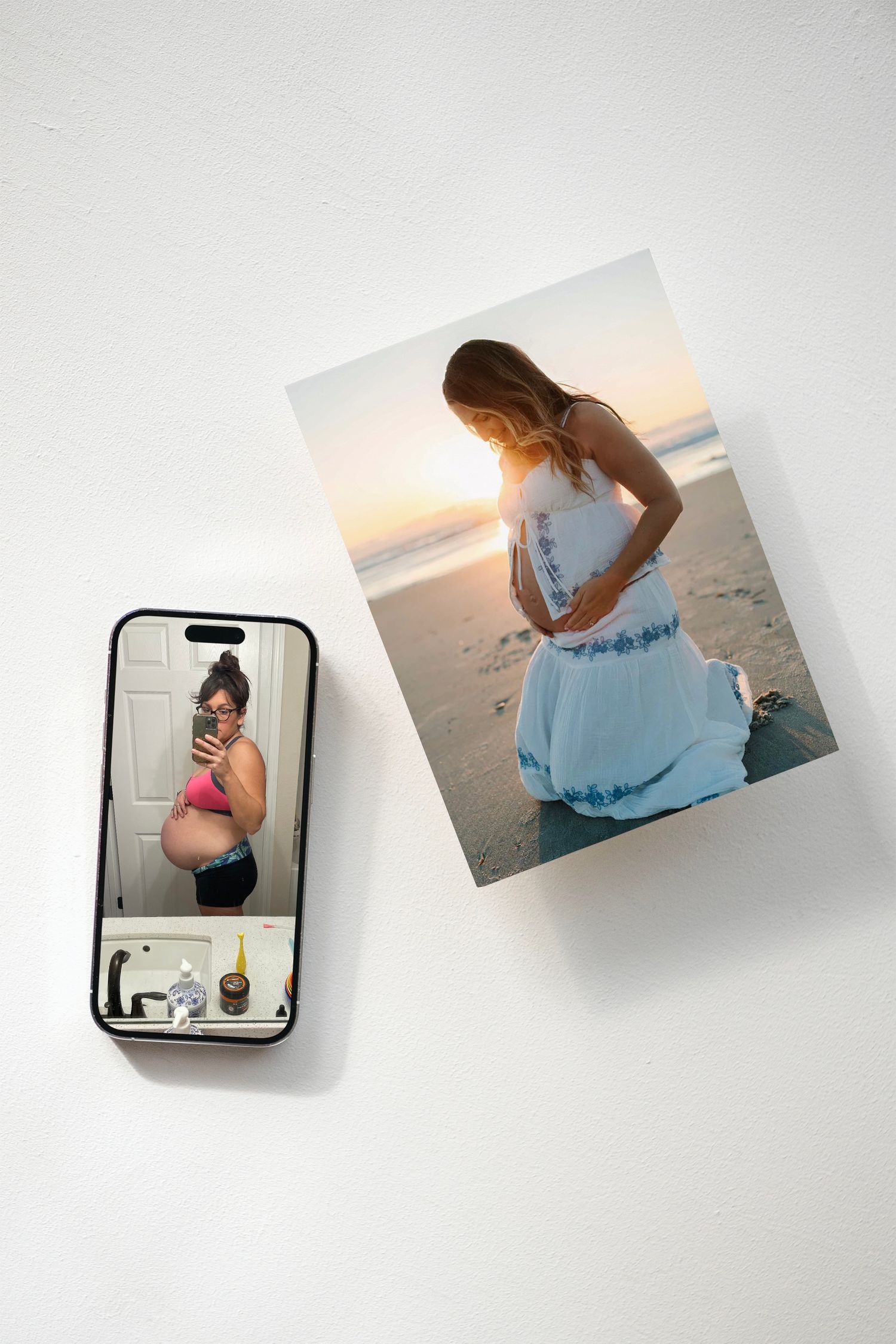 comparison of an iPhone photo to a professional photo