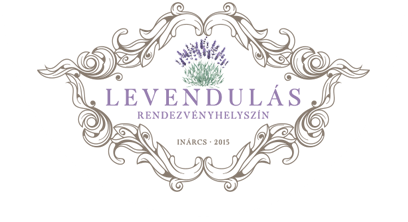Ornate vintage floral border design with swirling gray patterns and the text 'Levendulas' in purple lettering.