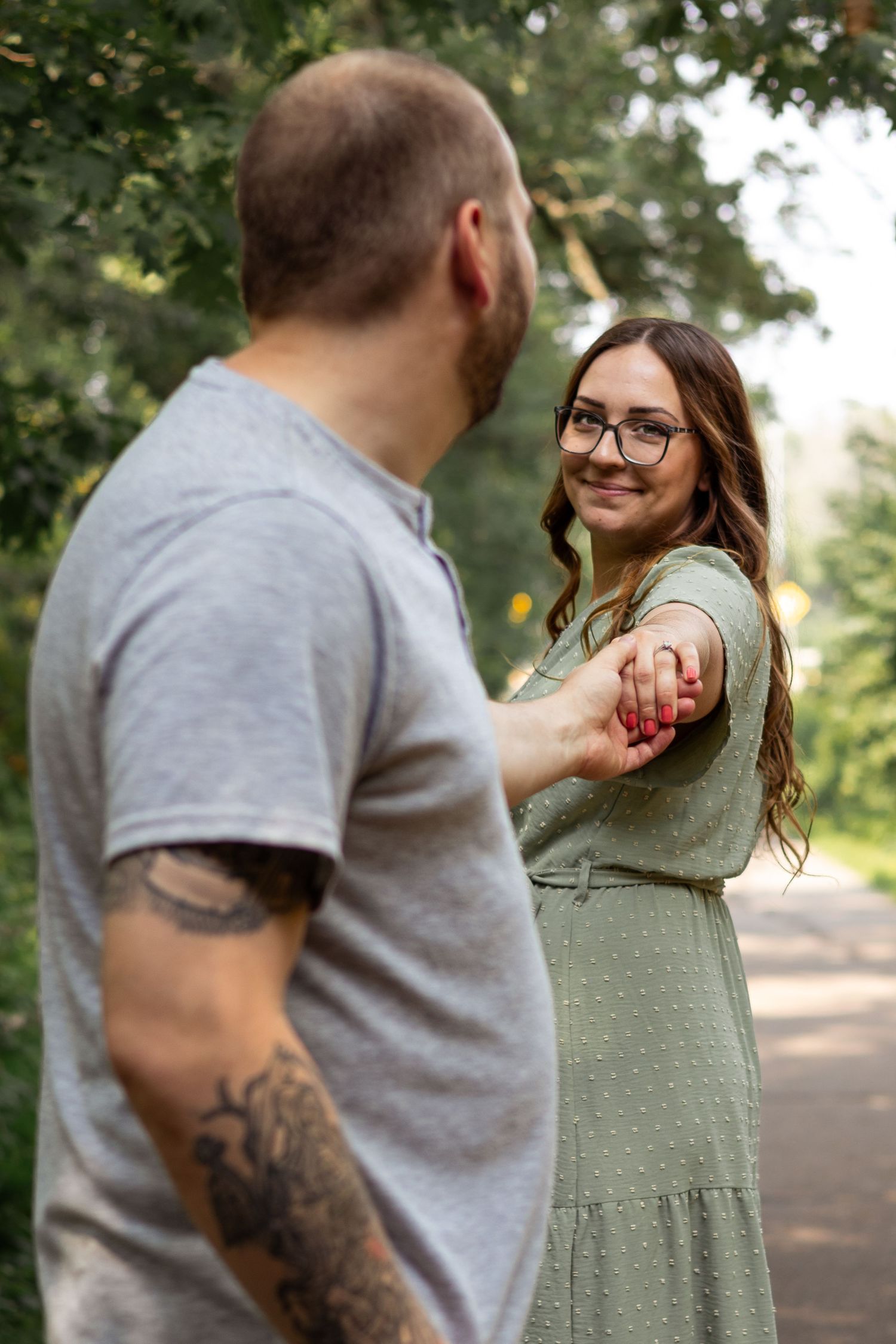Engagement photographer Wausau Wisconsin