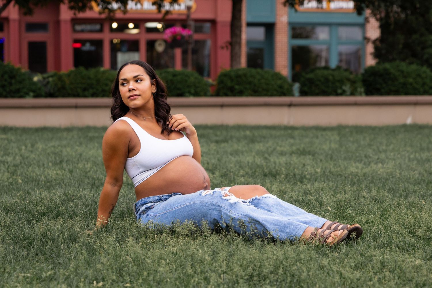 Maternity photographer Schofield Wisconsin