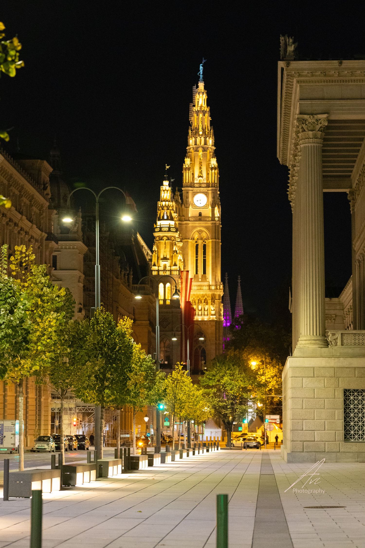 Vienna, night,