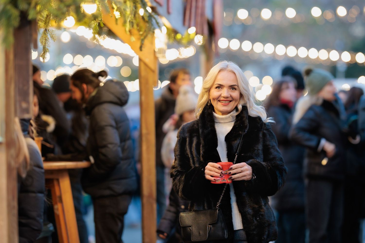 Vienna, Christmas Market, Karlsplatz, New Year