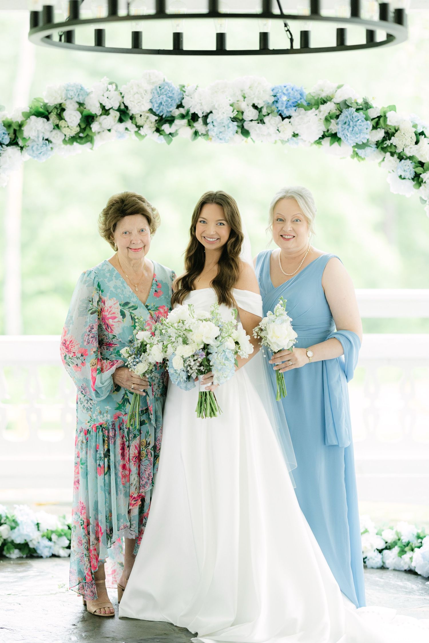 Bridal three generation portrait