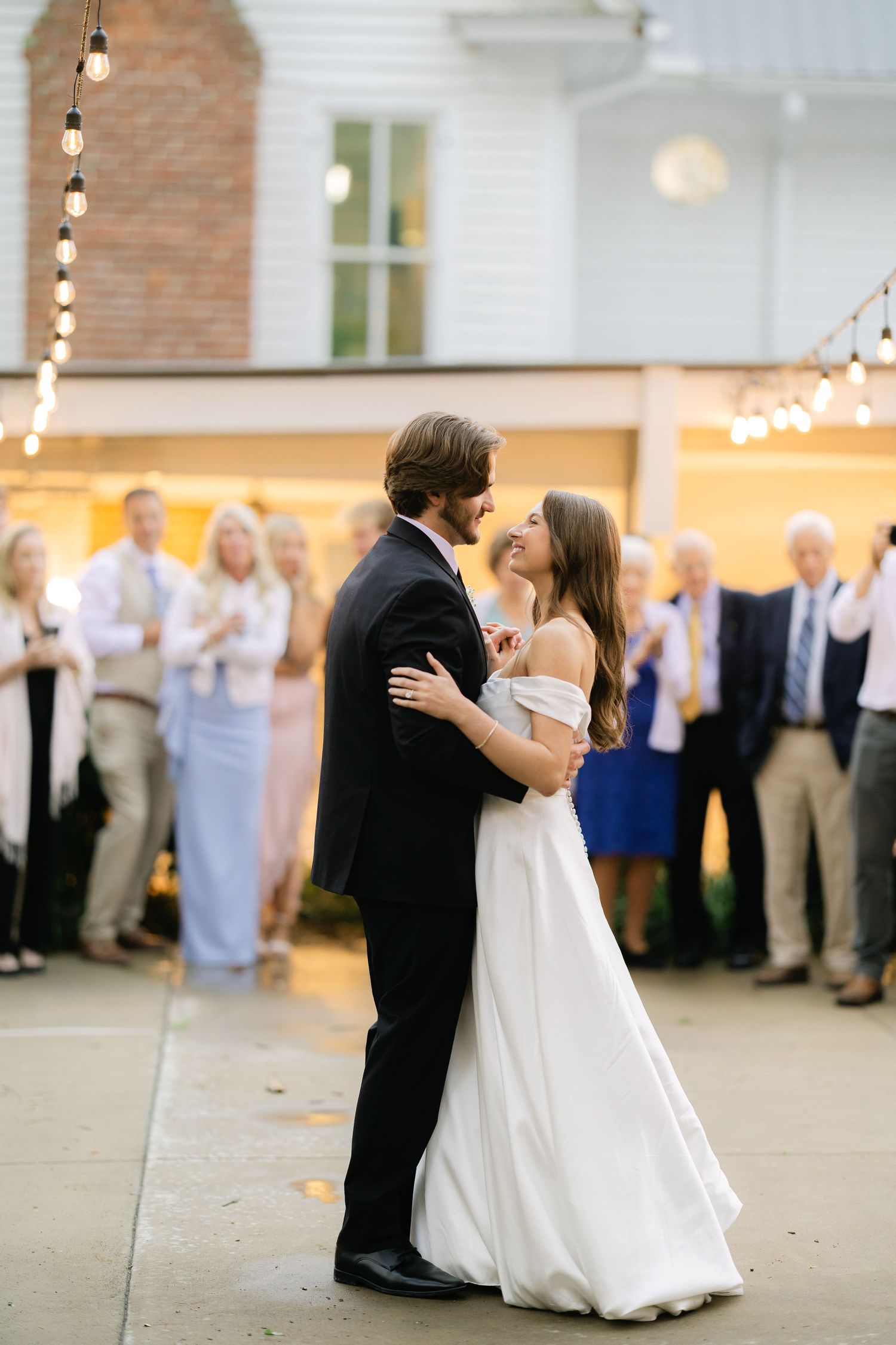 Bride and groom first dance
