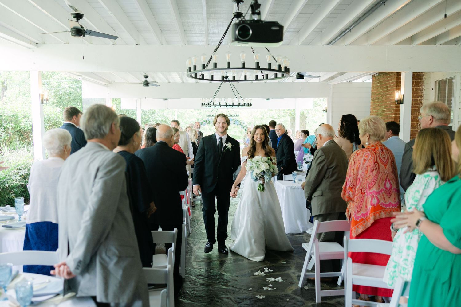 Wedding ceremony exit