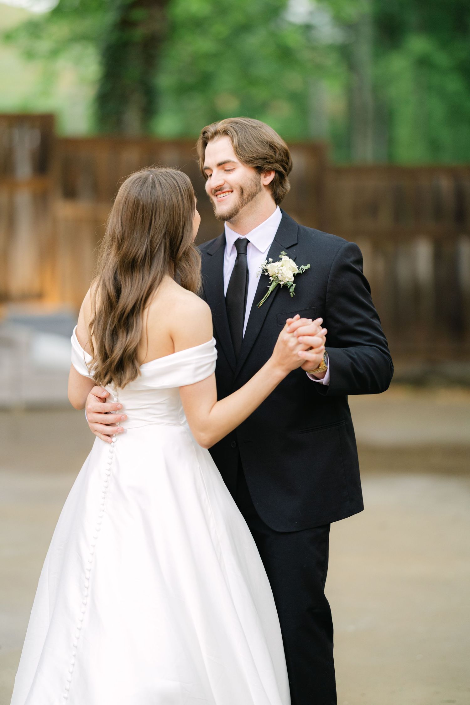 Bride and groom first dance
