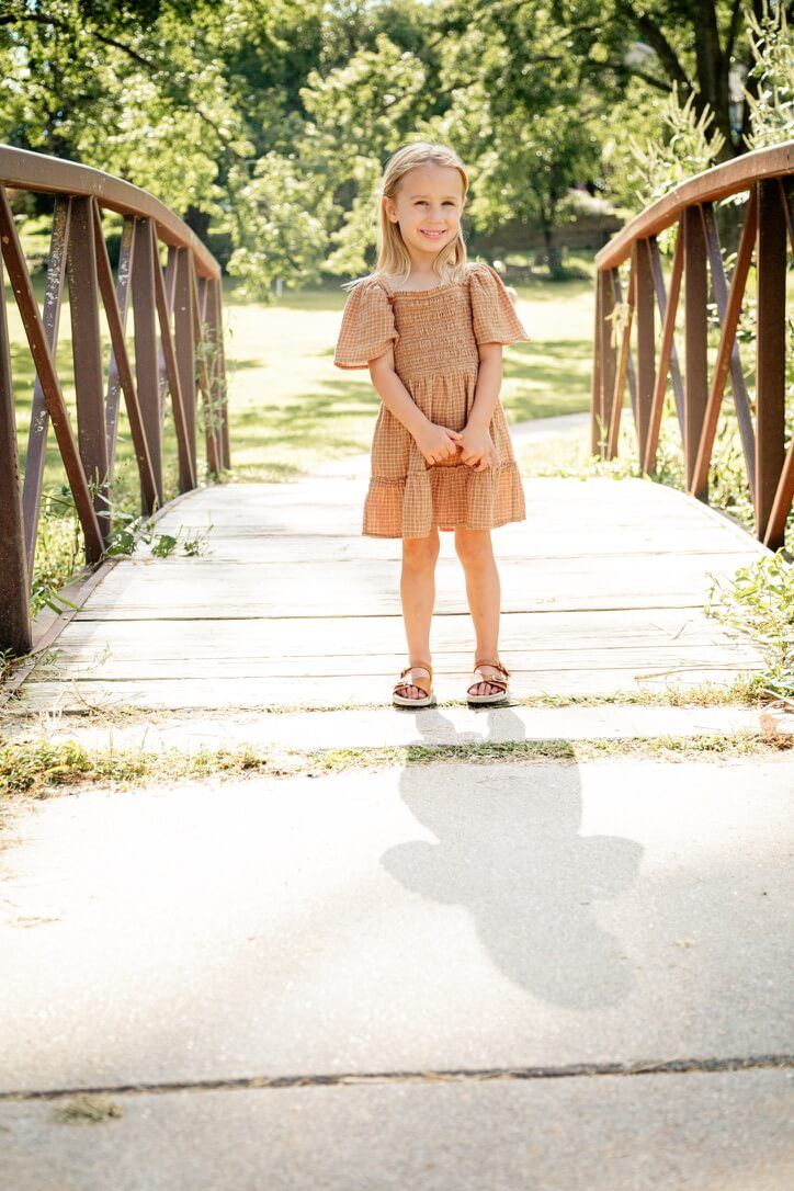 Outdoor family photography session with pre-schooler in Omaha, Nebraska