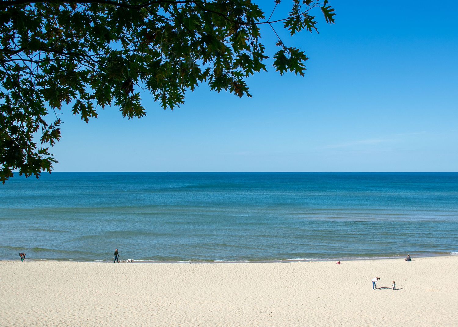 A landscape photo of Lake Michigan.