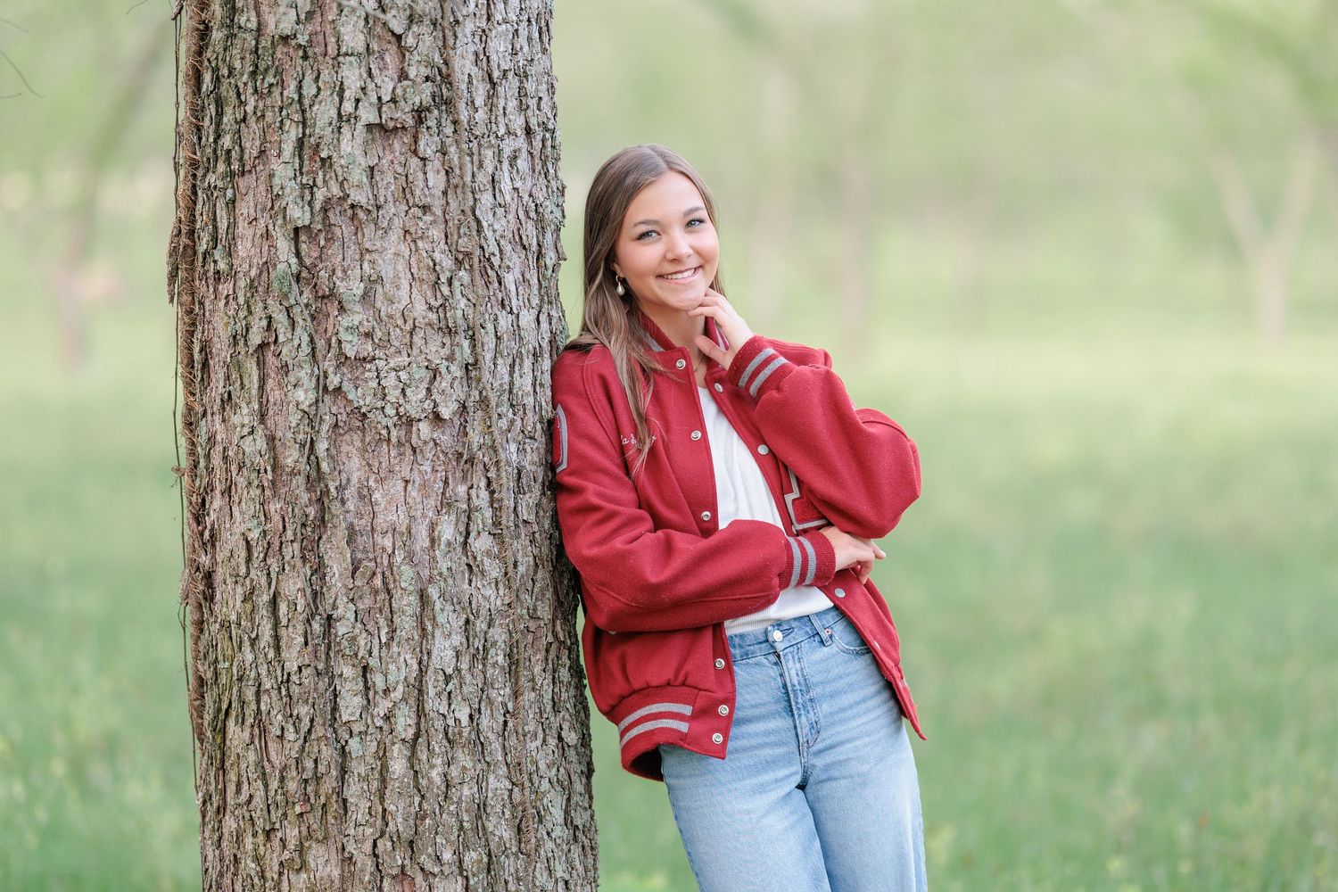 Fun, authentic senior portrait of a high school girl in casual outfits showcasing her personality in Valdosta, GA.