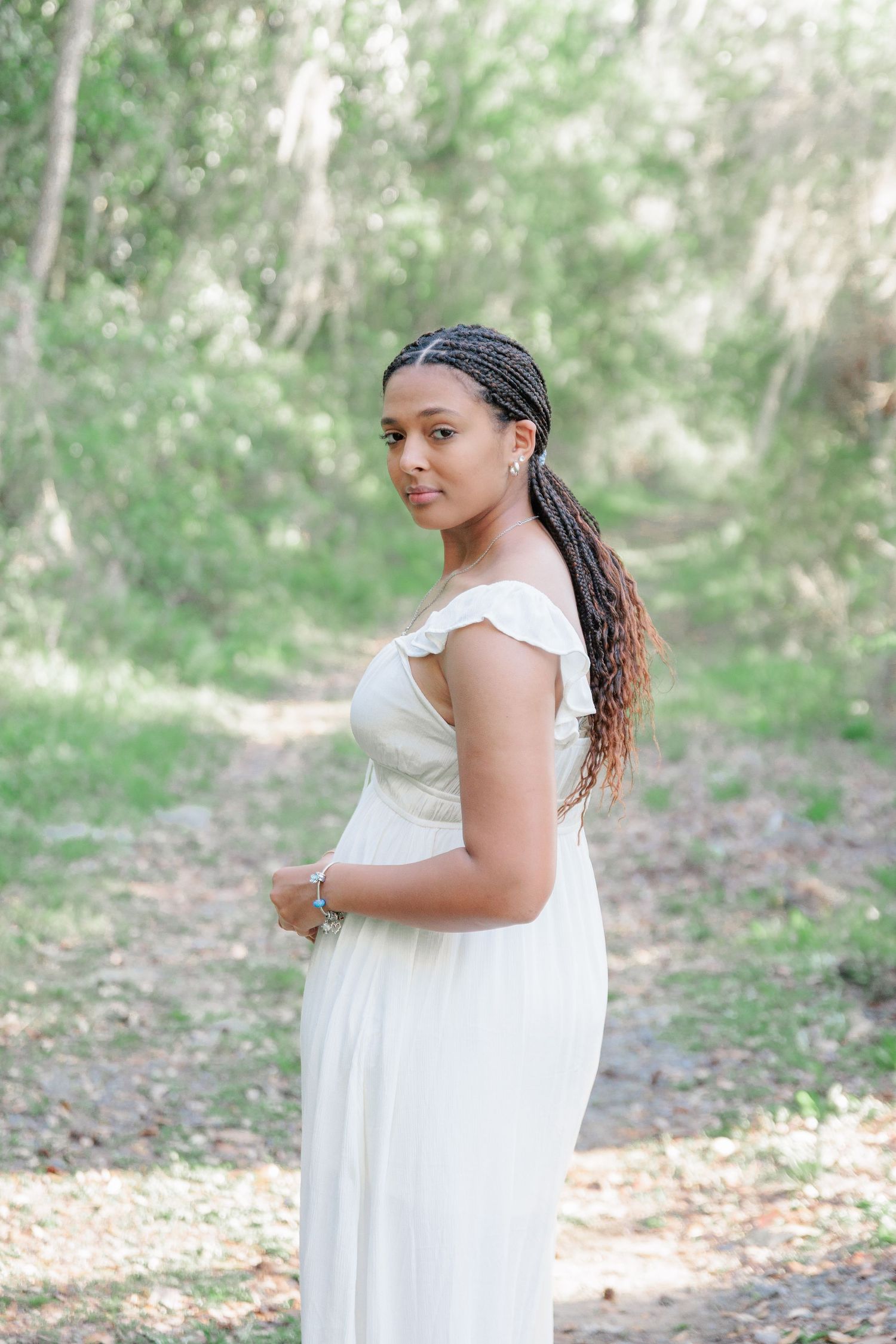 Fun, authentic senior portrait of a high school girl in casual outfits showcasing her personality in Valdosta, GA.