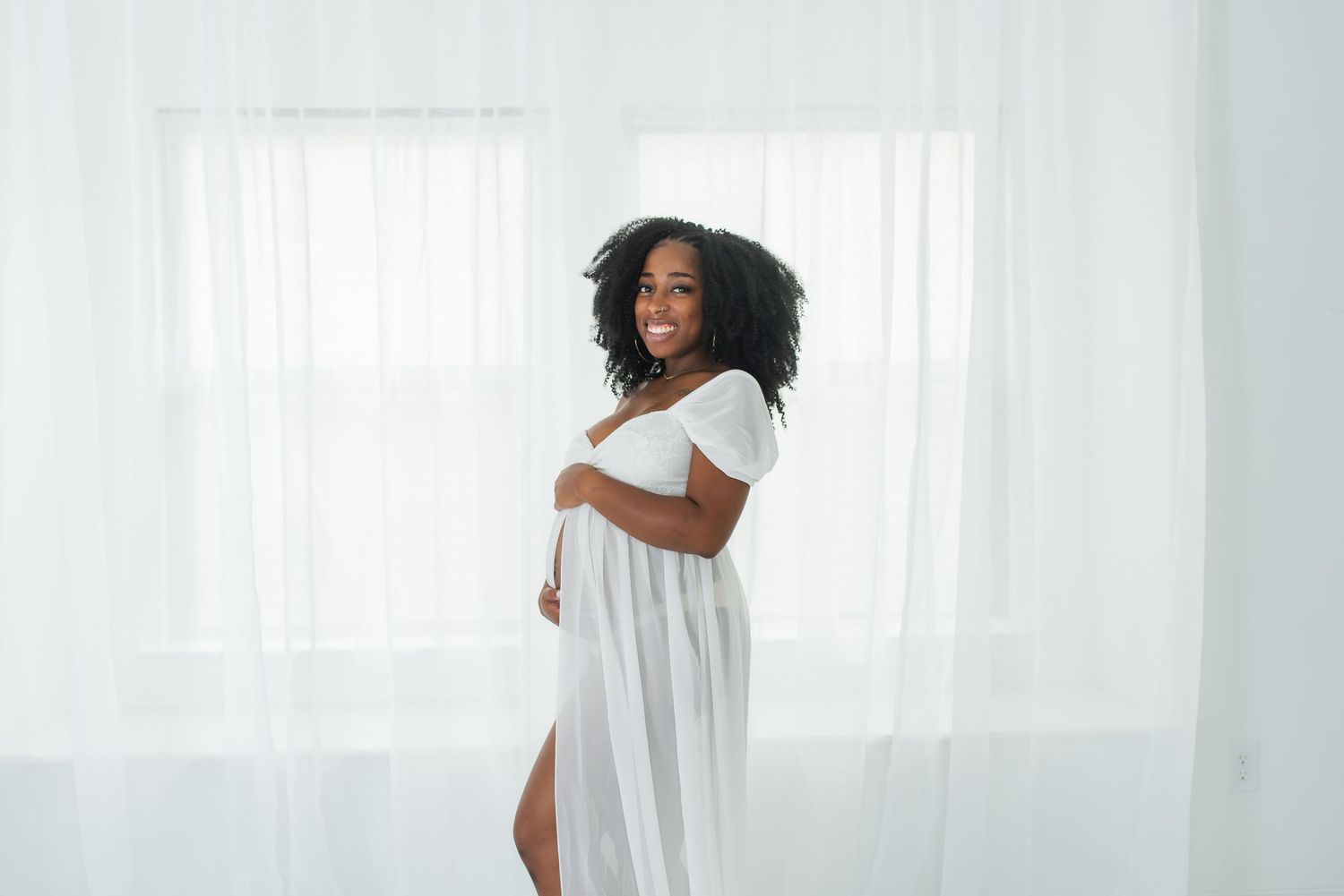 Maternity studio session Fulshear Texas