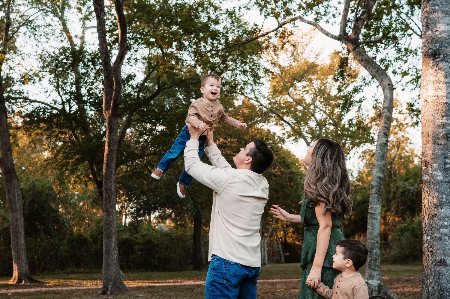 Playful family photography outdoors in Houston | Katy TX