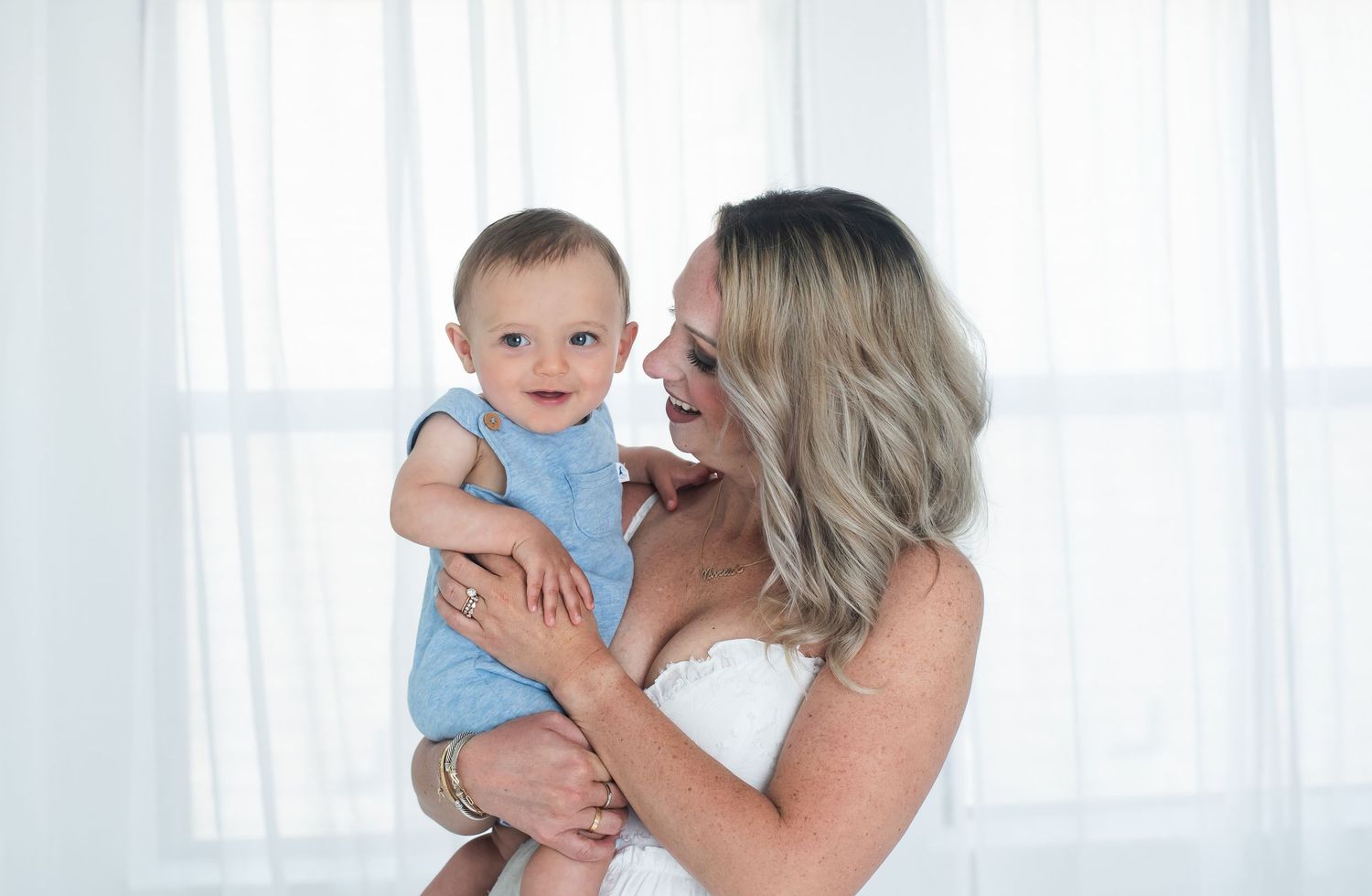 Mother and baby during studio session Houston | Katy area studio